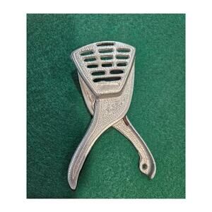 Vintage 1950s Retro Lemon and Lime Silver Cast Aluminum Squeezer Juicer